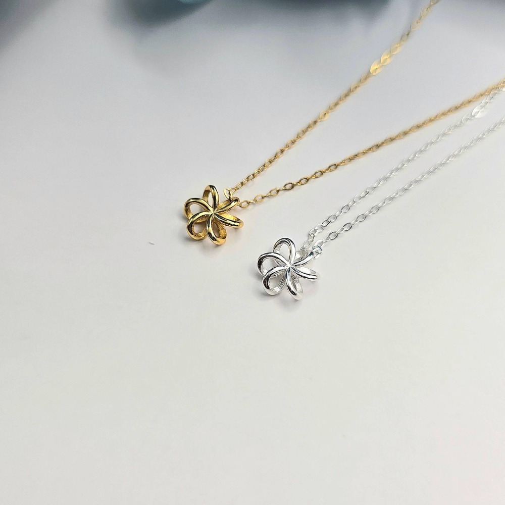 【S925銀 韓系簡約花朵項鍊】 甜美可愛巧花朵頸鍊 小清新項鍊 女生必備飾品 送禮推薦 CA0301-細節圖5