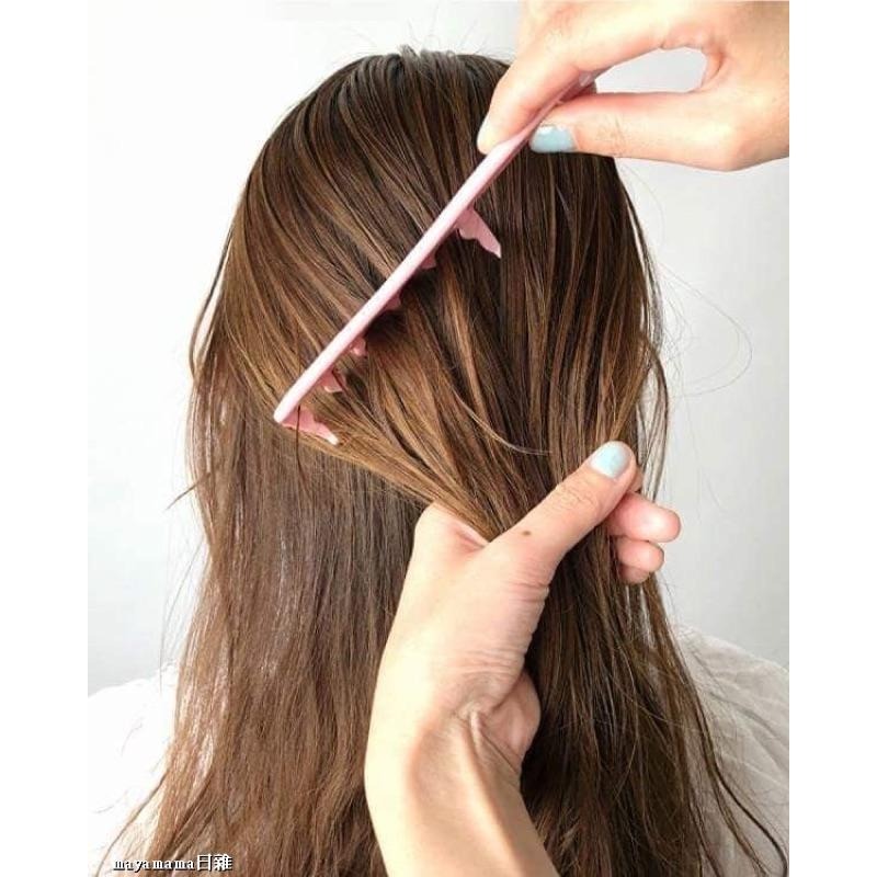 ♥︎MAYA日雜♥︎🇯🇵日本製 貝印 自然風 綁髮梳 造型梳 梳子-細節圖5