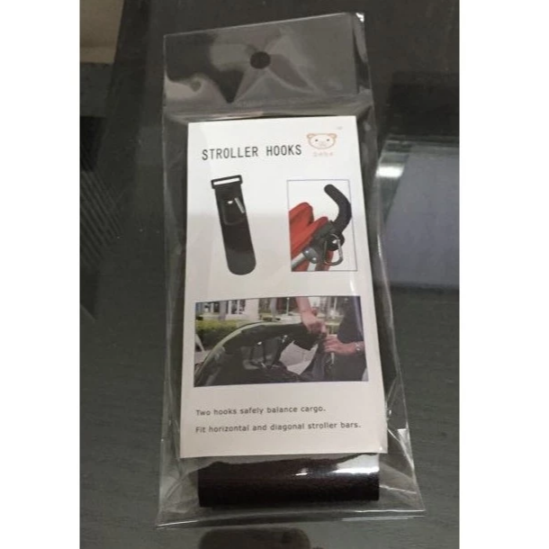 嬰兒推車髙質量掛勾 / 皮革金屬嬰兒車掛勾 / 超耐重 (一對)-細節圖6