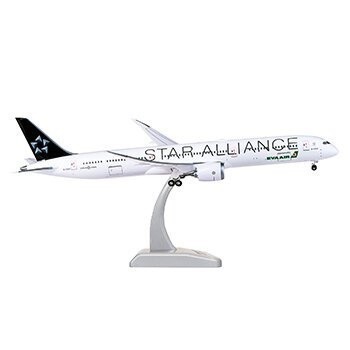 長榮航空 B787-10 星空聯盟 1:200 飛機模型(塑膠底座版)-細節圖2