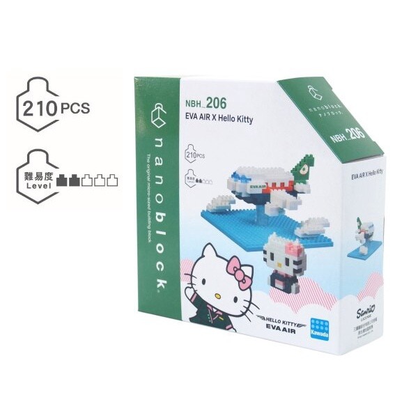 [長榮航空] Nanoblock長榮航空Hello Kitty積木組-細節圖3
