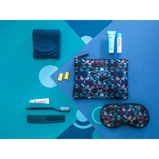 [公司現貨]長榮航空豪華經濟艙 比利時品牌FURLA 過夜包(貓頭鷹)-細節圖2