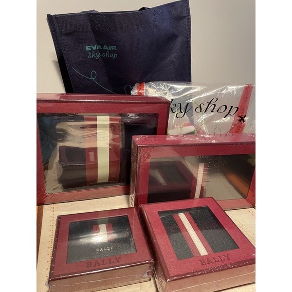 [長榮航空 代購正品] BALLY 黑色皮革防盜卡夾-細節圖4