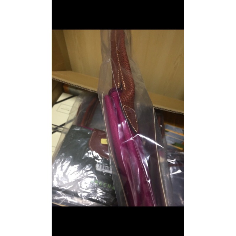 [長榮免稅品 代購最低] LONGCHAMP LE PLIAGE CLUB 長把大型肩背包－桃色 出清最後一個-細節圖4