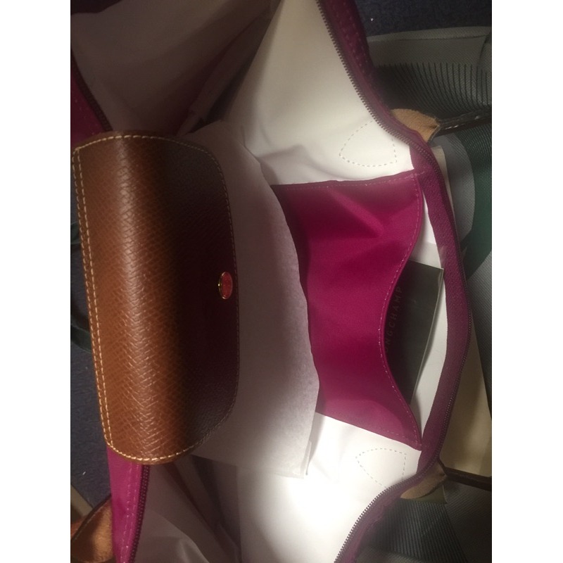 [長榮免稅品 代購最低] LONGCHAMP LE PLIAGE CLUB 長把大型肩背包－桃色 出清最後一個-細節圖5