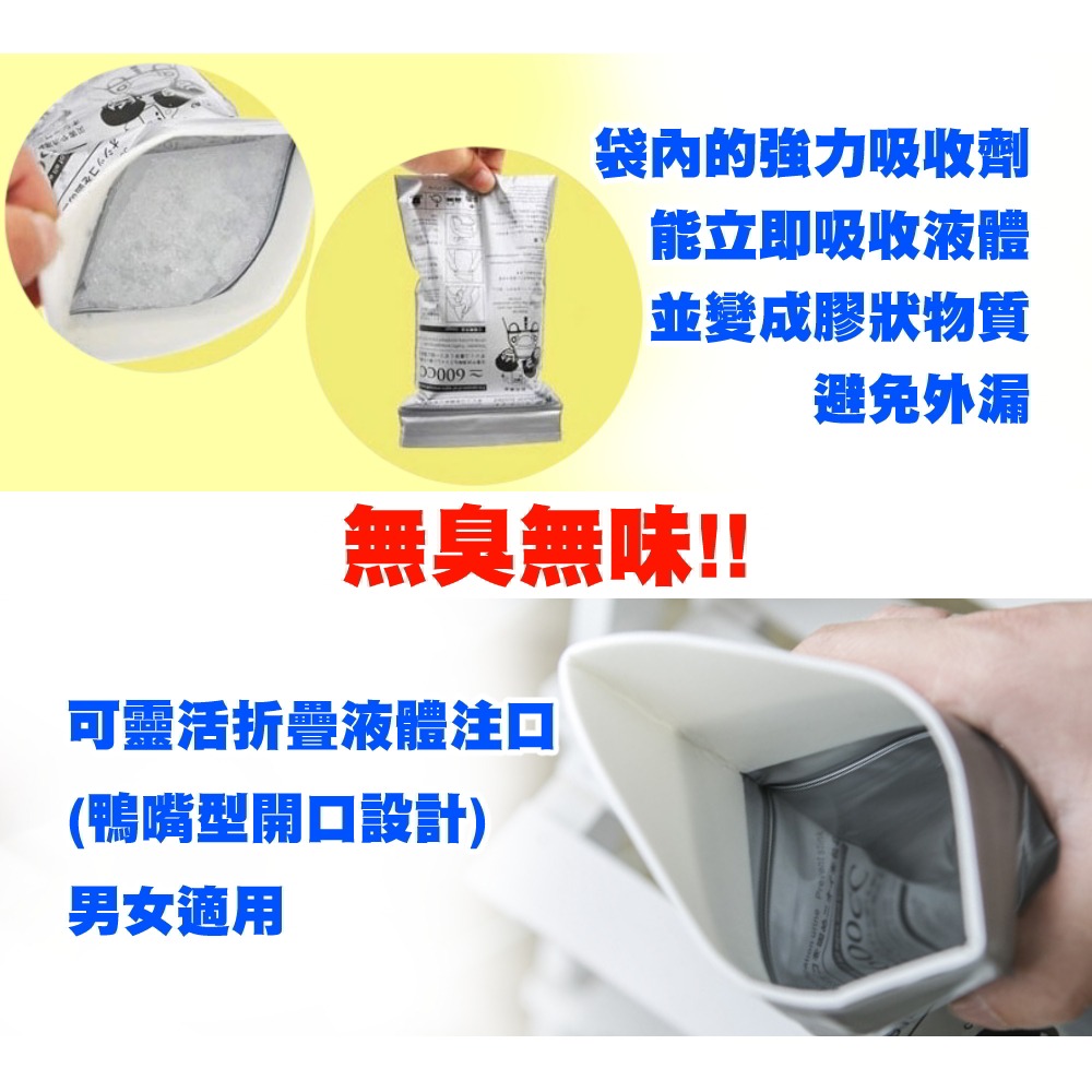 便攜式尿袋 8入/2組 長途車旅遊便利小物 窘迫救星-細節圖4