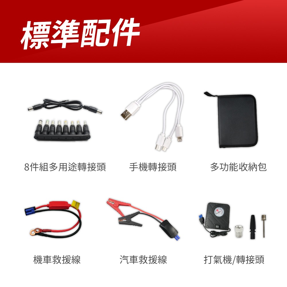 【非常G車】PT-162 12000mAh 多功能 汽機車緊急啟動電源 救車行動電源 智能電夾 附打氣機-細節圖11