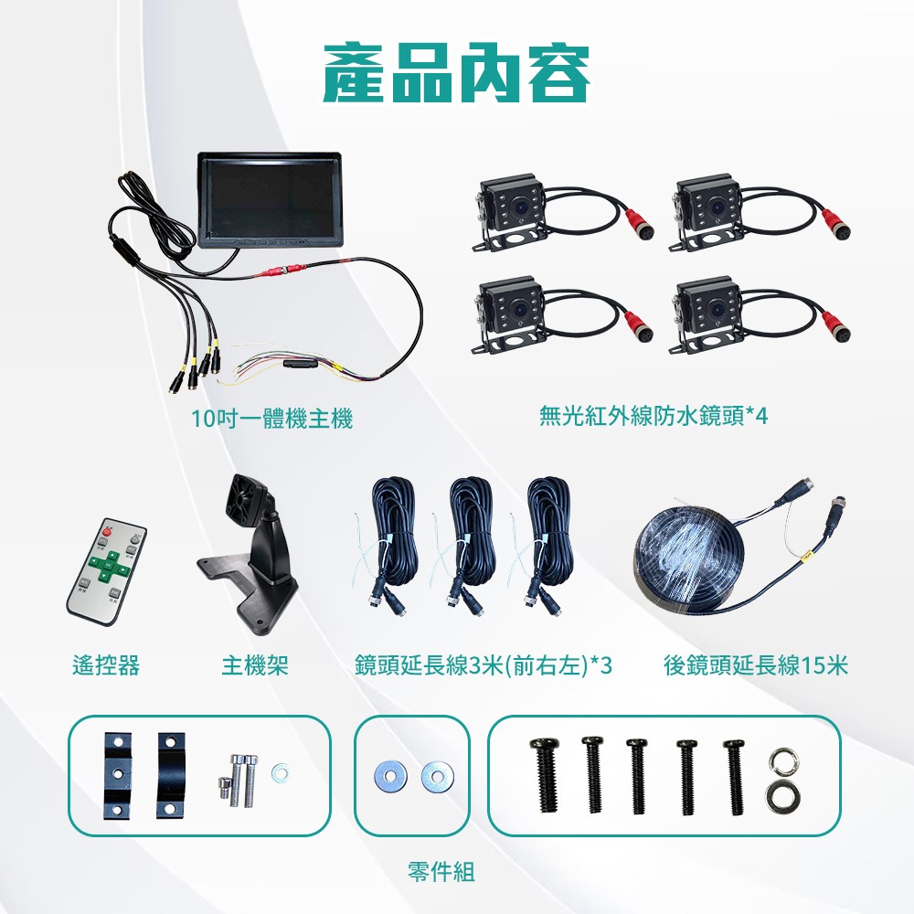 【任e行】BX2 10吋一體機 四路行車視野輔助系統 行車紀錄器 大貨車 客運專用-細節圖10