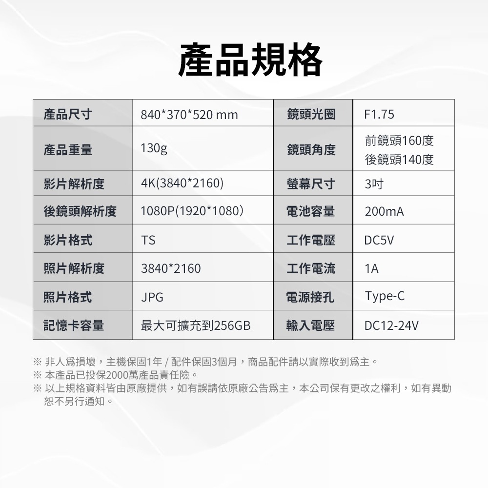 【任e行】RX9 4K GPS 單機型 雙鏡頭 行車記錄器-細節圖11