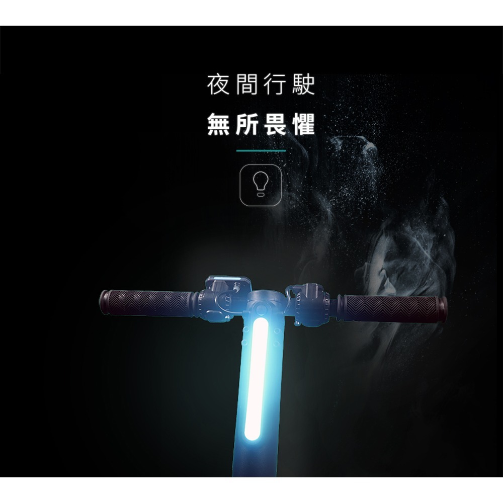 【任e行】LED智能摺疊5.5吋電動滑板車_二色可選 夜間、全折疊 、迷你、防爆胎、代步輕量(贈專用揹袋)-細節圖2