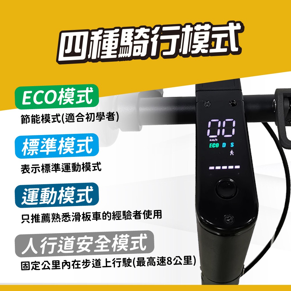 【非常G車】AX10 10吋實心胎 15AH 折疊電動滑板車 LED燈 智能操控 電動平衡車-細節圖5