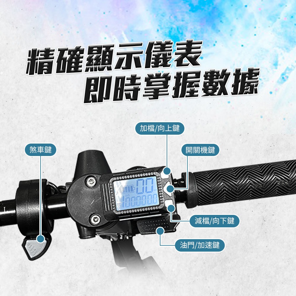 【非常G車】AX85 8吋實心防爆胎 LED智能摺疊 電動滑板車-細節圖6