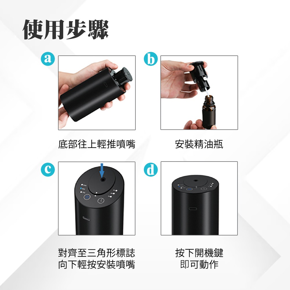 【綠行家】DHV2 車載香薰機 精油擴香儀 (間歇擴香 定時關機 傾斜關機保護)-細節圖9