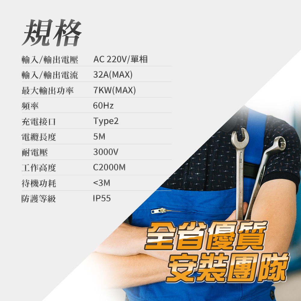 【綠行家】VX2 歐規 Type2 32A 7KW 電動車充電樁 壁掛式 家用充電樁 IP55 隨車-細節圖9