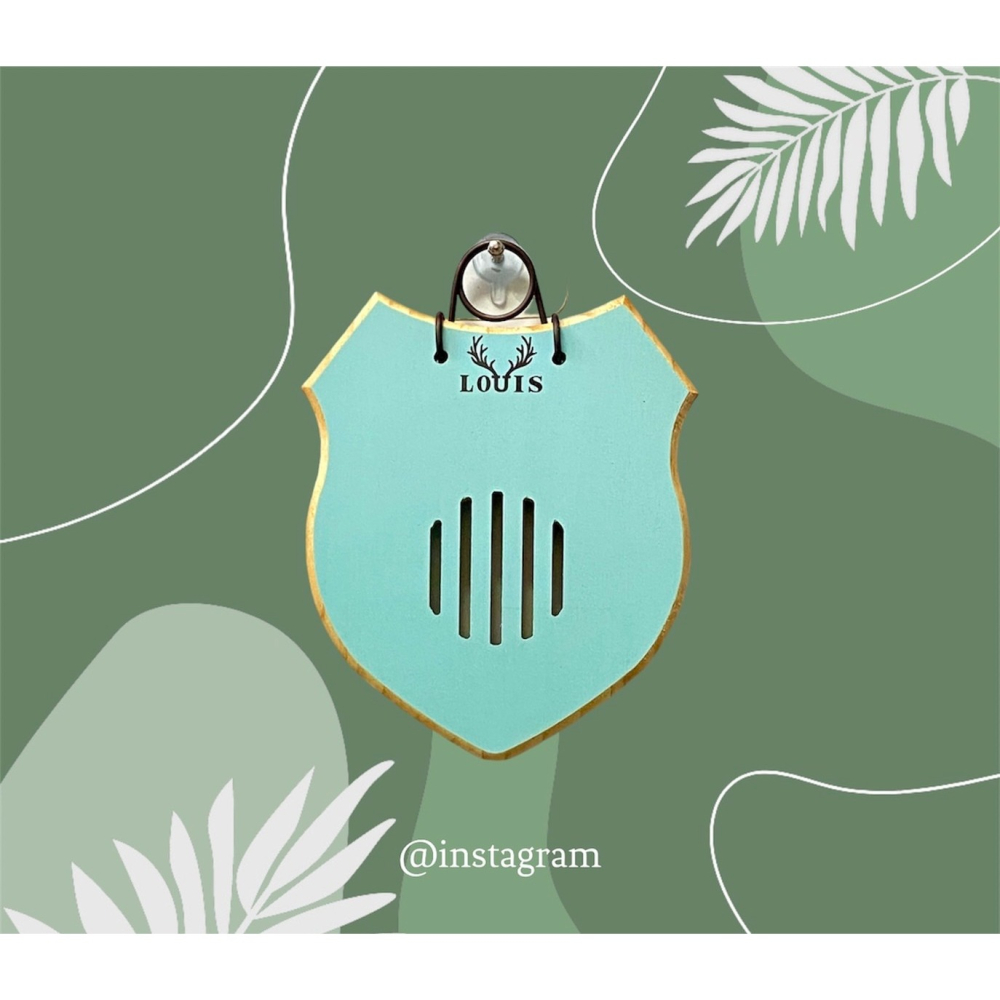 【鹿藝仕】小盾牌木蠟板 鹿角蕨 玉女 細菌上板 木植板 植栽板 指接板 圓邊處理 透氣孔-細節圖6