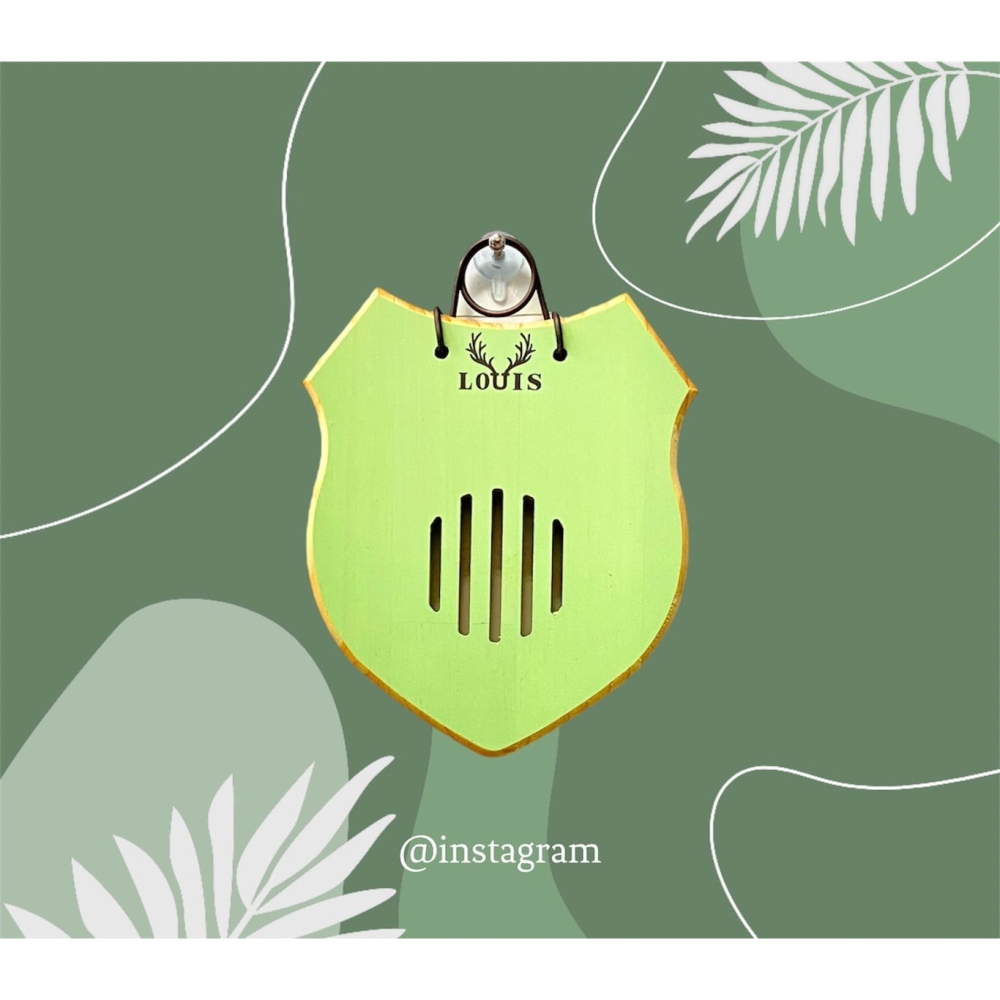 【鹿藝仕】小盾牌木蠟板 鹿角蕨 玉女 細菌上板 木植板 植栽板 指接板 圓邊處理 透氣孔-細節圖7