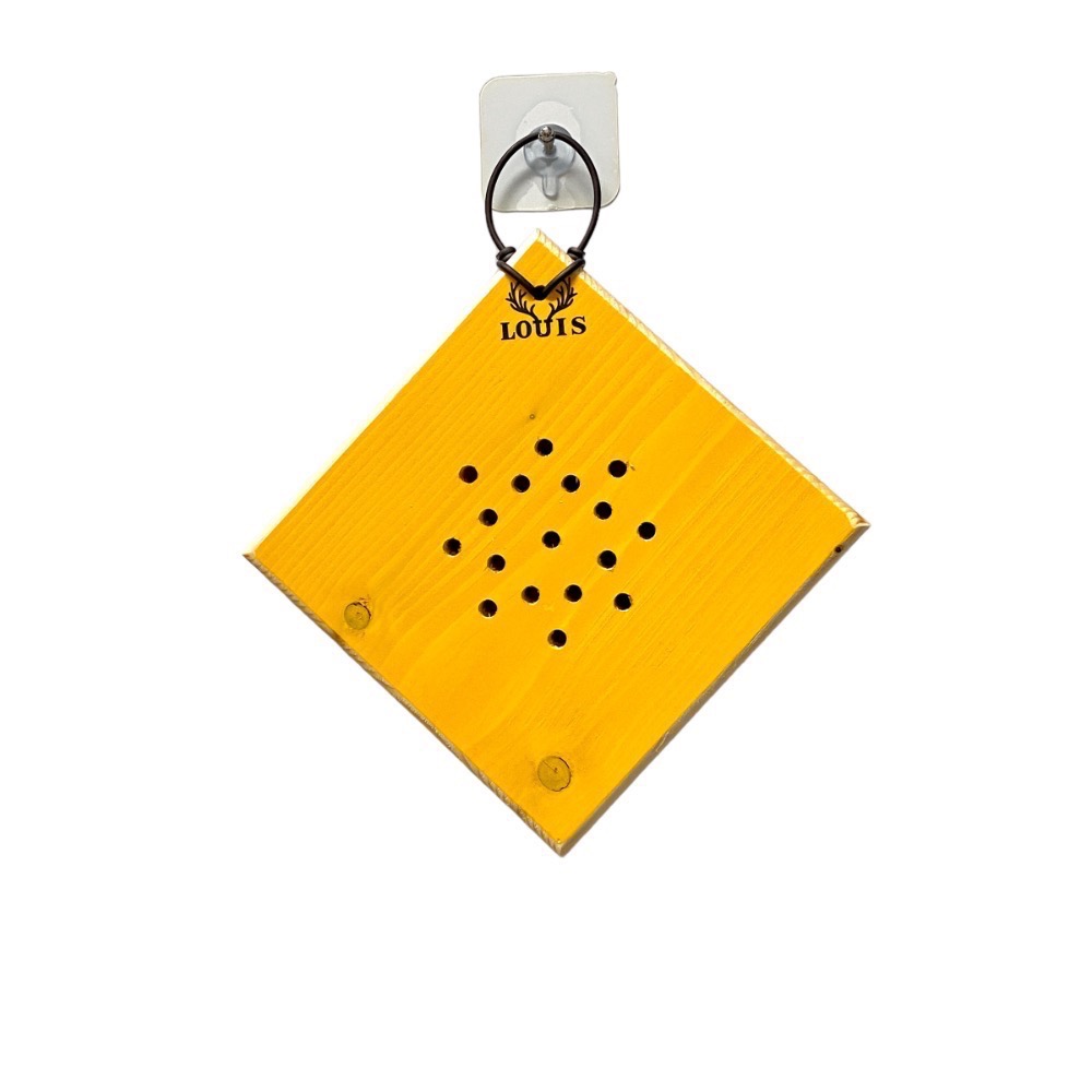 《鹿藝仕》方型蜂蠟木植板 側芽 侏儒類鹿角蕨上板 文青小品上板板材  圓邊處理+透氣孔-細節圖5