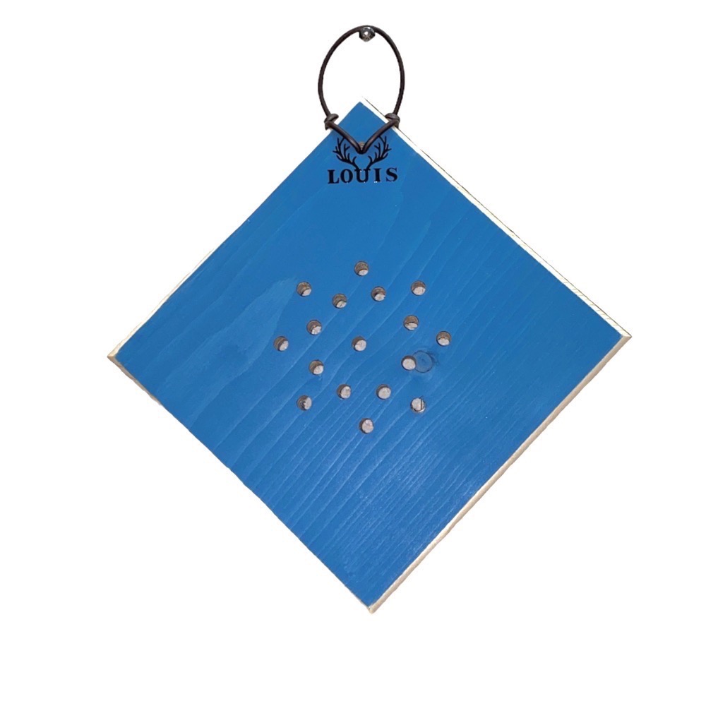 《鹿藝仕》方型蜂蠟木植板 側芽 侏儒類鹿角蕨上板 文青小品上板板材  圓邊處理+透氣孔-細節圖8