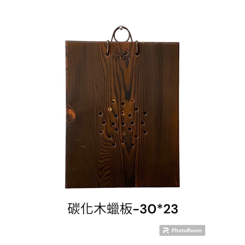 【鹿藝仕】  木蠟碳化板 鹿角蕨 侏儒 成株可用 上板 木植板 植栽板 原木板 蜂蠟塗層 圓邊處理 透氣孔-細節圖2