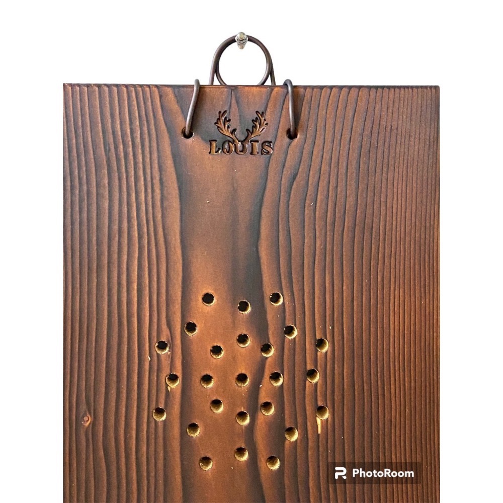 【鹿藝仕】  木蠟碳化板 鹿角蕨 侏儒 成株可用 上板 木植板 植栽板 原木板 蜂蠟塗層 圓邊處理 透氣孔-細節圖5