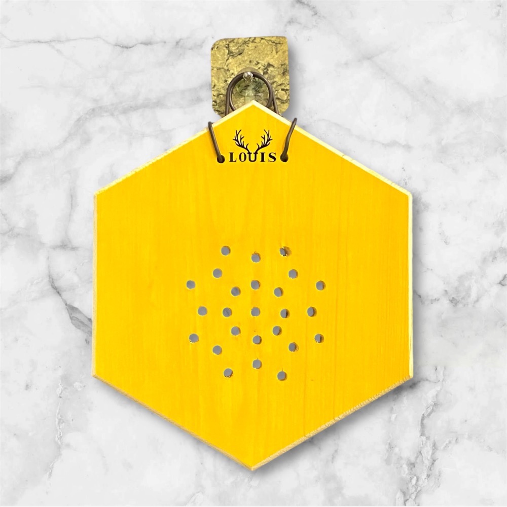 【鹿藝仕】中六角蜂蠟木植板 雙面著色 鹿角蕨 天然蜂蠟 上板 木植板 植栽板 原木板 圓邊處理 透氣孔-細節圖2