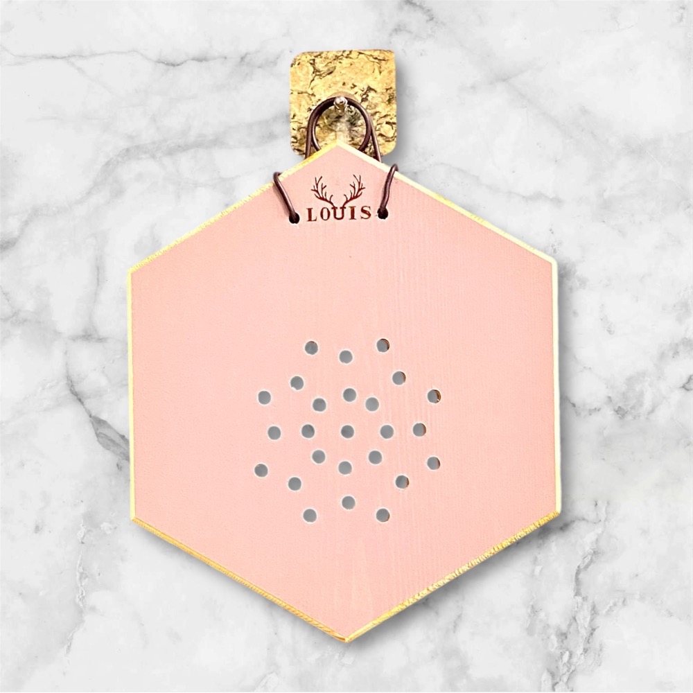 【鹿藝仕】中六角蜂蠟木植板 雙面著色 鹿角蕨 天然蜂蠟 上板 木植板 植栽板 原木板 圓邊處理 透氣孔-細節圖6