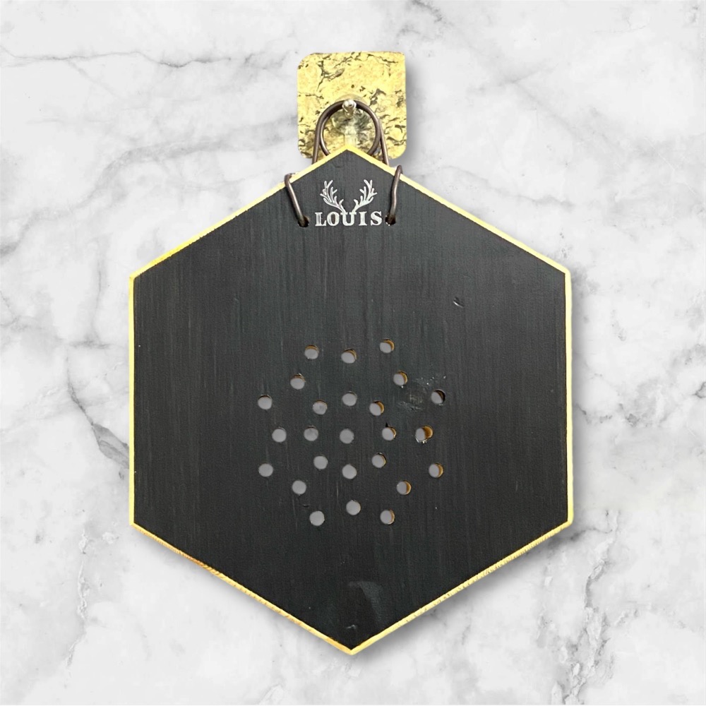 【鹿藝仕】中六角蜂蠟木植板 雙面著色 鹿角蕨 天然蜂蠟 上板 木植板 植栽板 原木板 圓邊處理 透氣孔-規格圖7