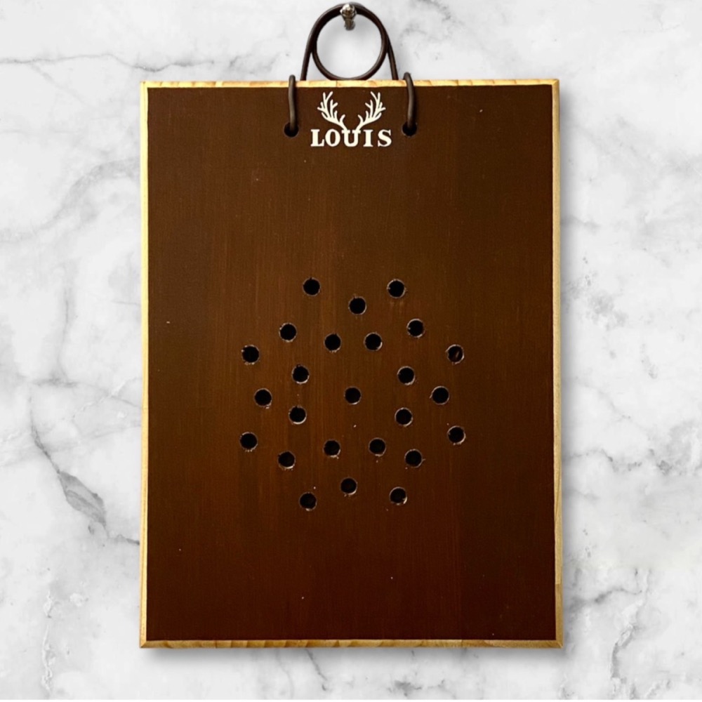 【鹿藝仕】指接板木蠟油小板  雙面著色 鹿角蕨 上板 木植板  圓邊處理 透氣孔-細節圖3