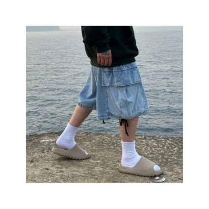 【PORY STORE】🇰🇷韓國 city boy 重磅 水洗 刷色 大口袋 工裝 牛仔 短褲 工裝褲 牛仔褲-細節圖5