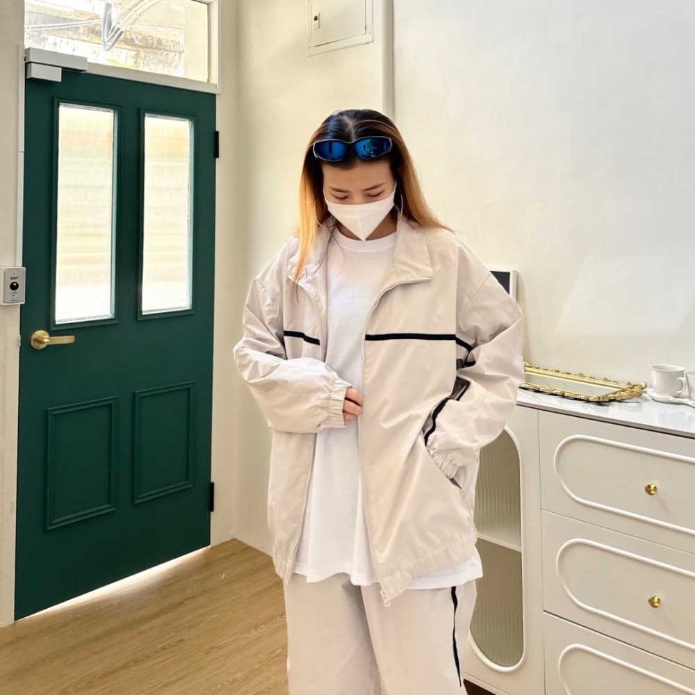 【PORY STORE】 🇰🇷韓國 線條 厚磅 風衣外套 休閒外套 衝鋒外套 男生外套 韓國外套 外套 男女皆可-細節圖6