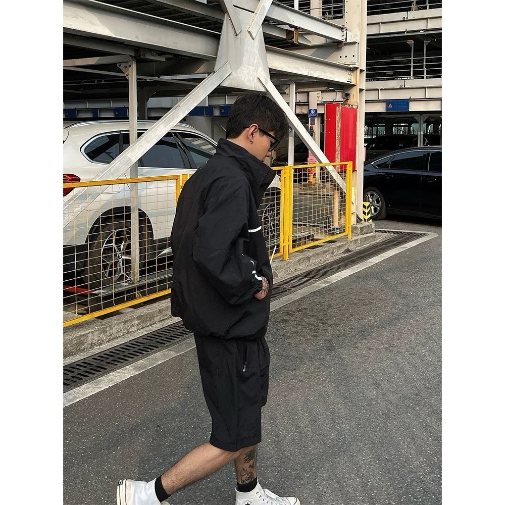 【PORY STORE】 🇰🇷韓國 線條 厚磅 風衣外套 休閒外套 衝鋒外套 男生外套 韓國外套 外套 男女皆可-細節圖7