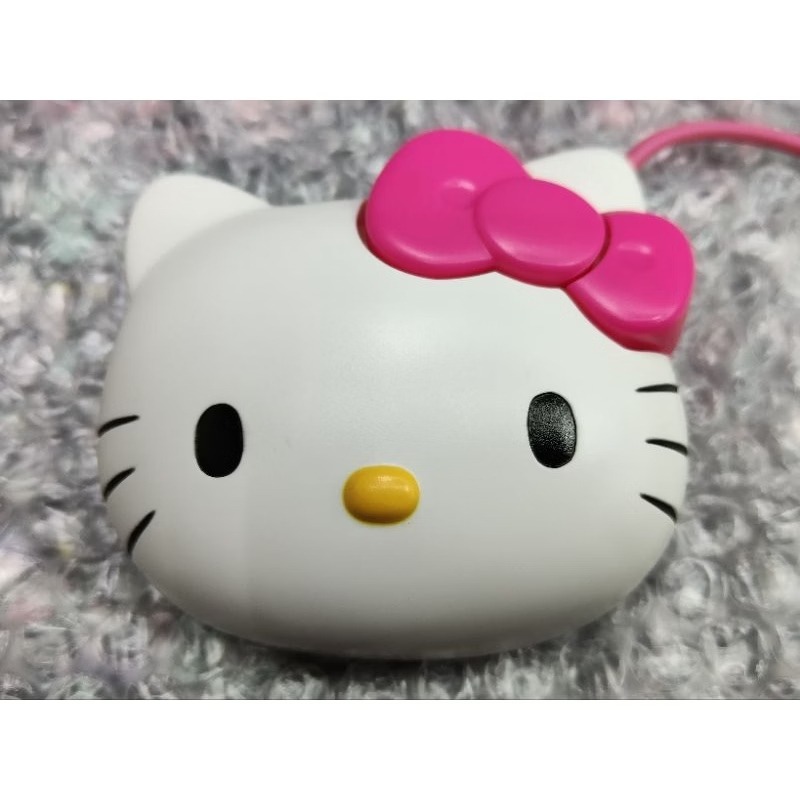 卡哇依凱蒂貓滑鼠 HELLO kitty ps2 埠 滾輪款。可使用 可收藏-細節圖3