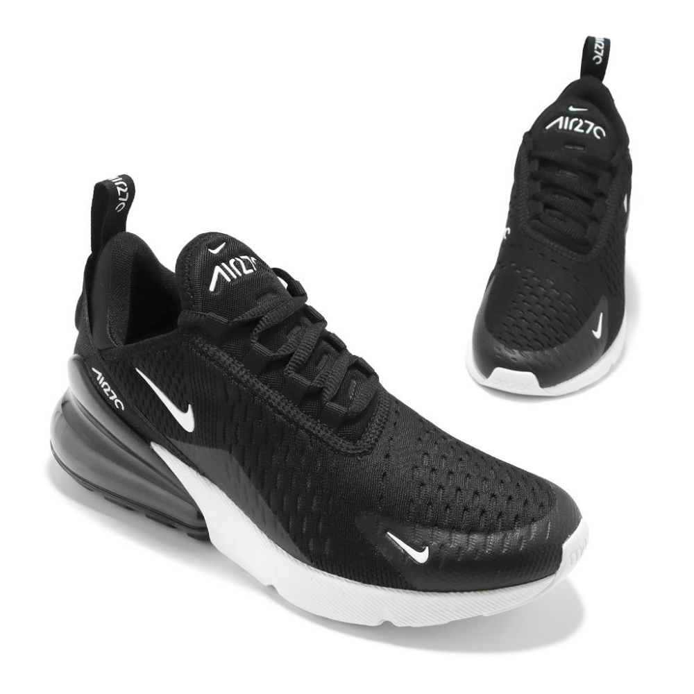 【NIKE】慢跑鞋 Wmns Air Max 270 黑 白 女鞋 大氣墊 AH6789-001-細節圖6