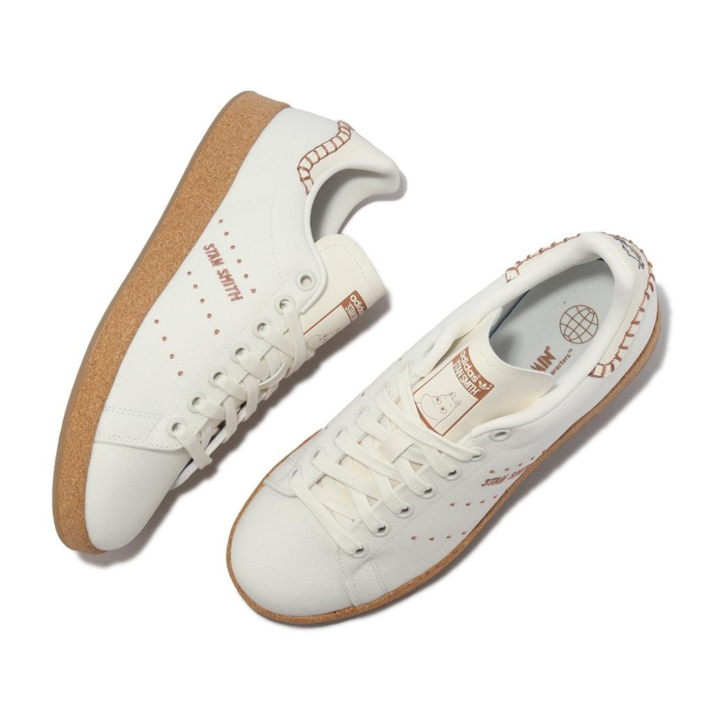 adidas X Moonmin Stan Smith W 女鞋 米白 聯名 嚕嚕米 愛迪達 ID6646-細節圖8