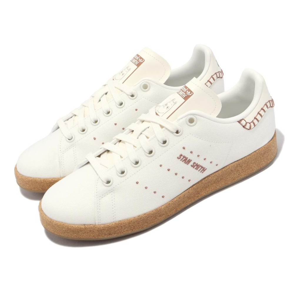 adidas X Moonmin Stan Smith W 女鞋 米白 聯名 嚕嚕米 愛迪達 ID6646-細節圖9