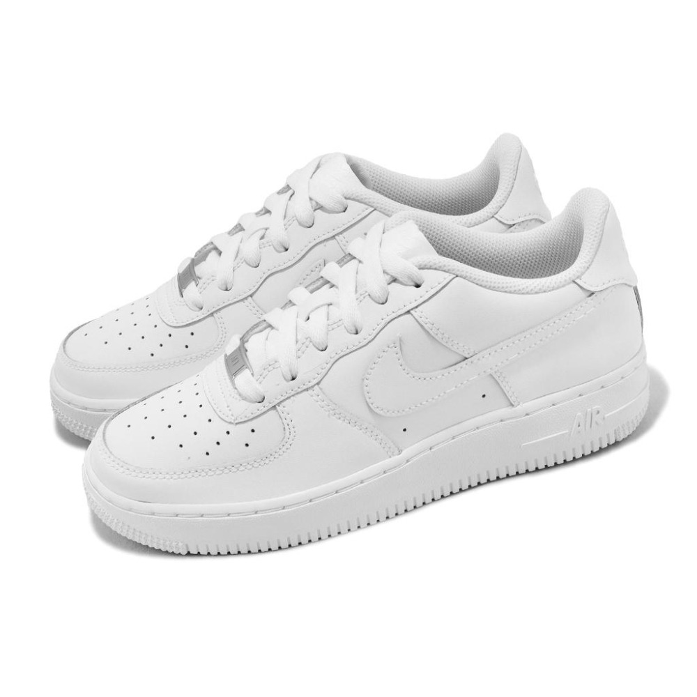 斷碼出清下殺 Nike 休閒鞋 Air Force 1 LE GS 全白 小白鞋 AF1 女鞋 DH2920-111-細節圖5