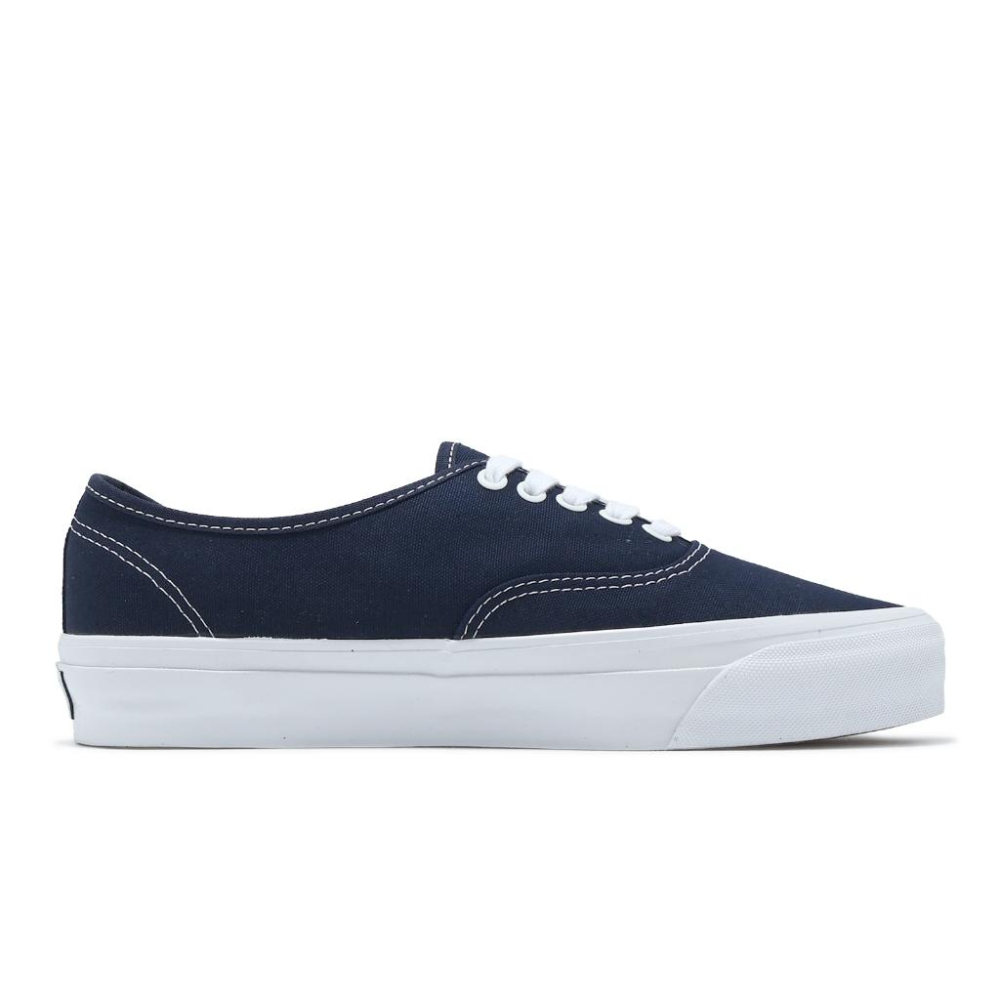 vans 休閒鞋 Authentic Reissue 44 男女鞋 藍 白 帆布 華夫格大底 板鞋 情侶鞋 VN000-細節圖2