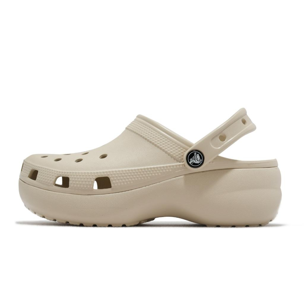 Crocs 涼拖鞋 Classic Platform Clog W 女鞋 米咖 厚底 洞洞鞋 卡駱馳 2067502Y2-細節圖2