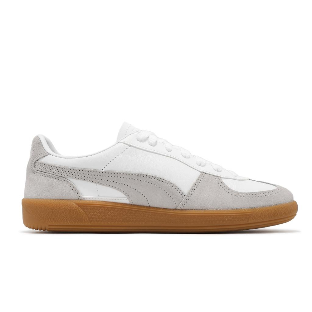 Puma 德訓鞋 Palermo Lth 男鞋 女鞋 白 灰 麂皮 復古 休閒鞋 情侶鞋 ROSE同款 39646412-細節圖3