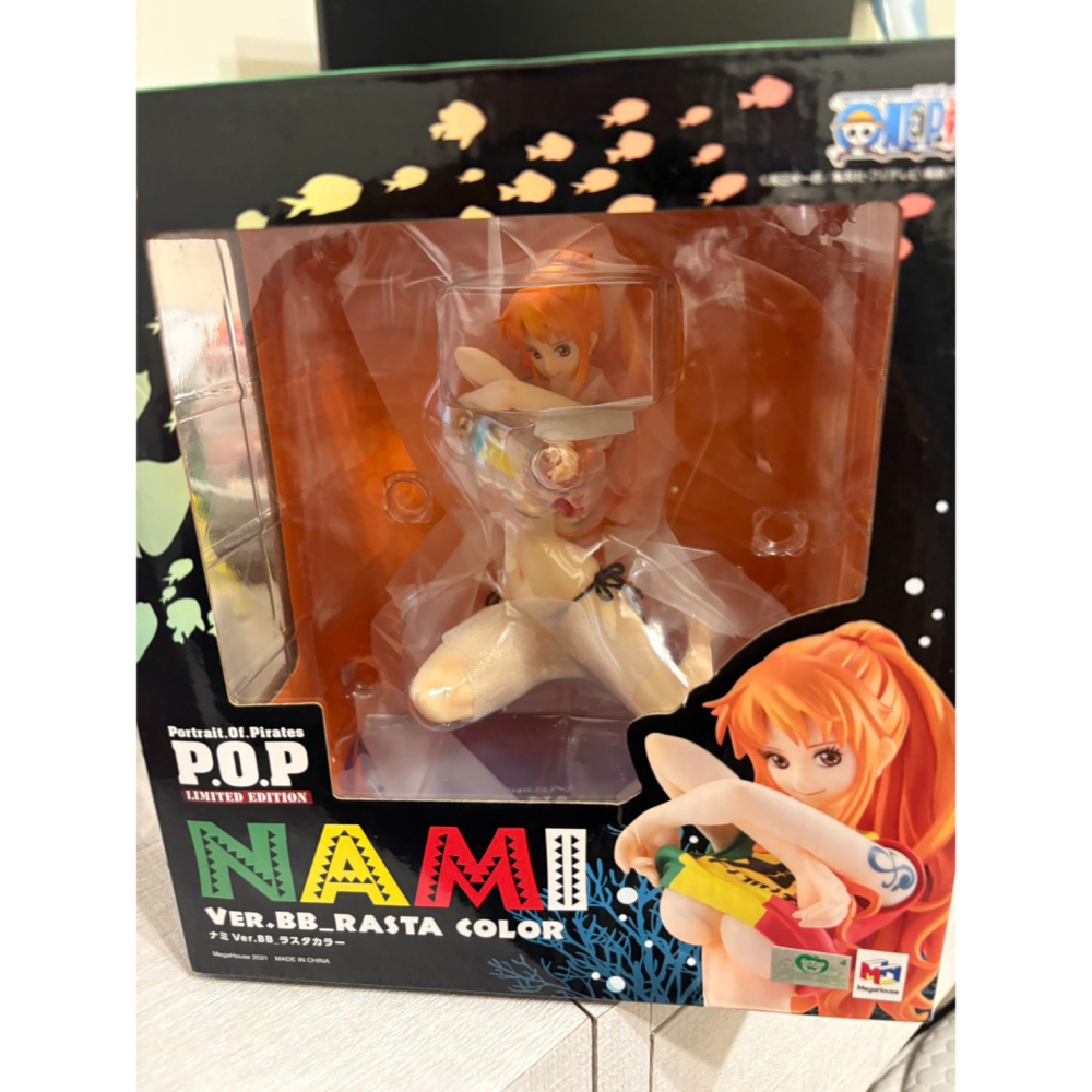 全新未拆封 P.O.P 海賊王 POP bb 娜美 泳裝 Ver.BB Rasta color 牙買加 三色-細節圖5