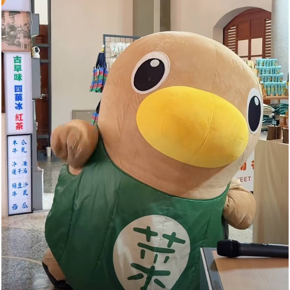 全新現貨 菜奇鴨 夜奇鴨 毛絨掛飾 娃娃吊飾 台南市限量聯名吉祥物-細節圖2
