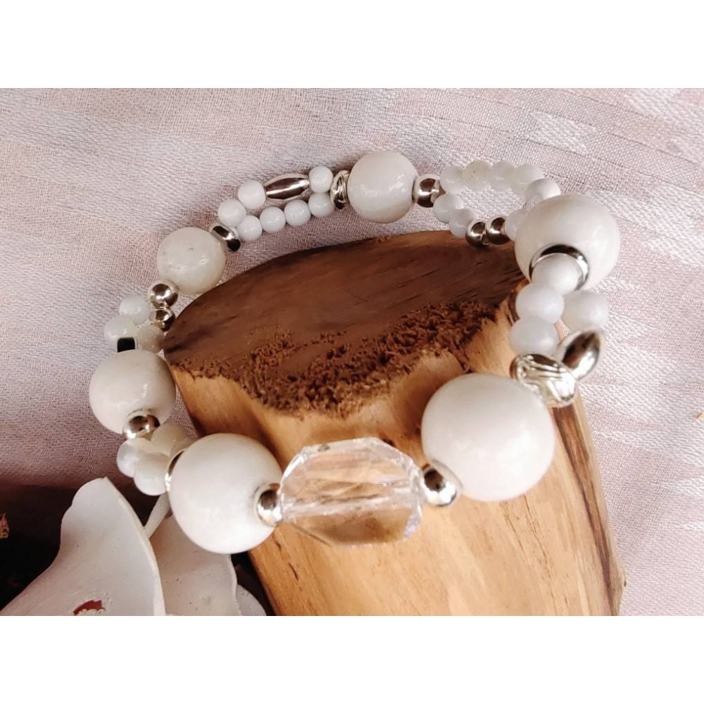 【好圓滿】滿願珍寶/龍宮舍利 硨磲珠 水晶 純銀飾品-細節圖4