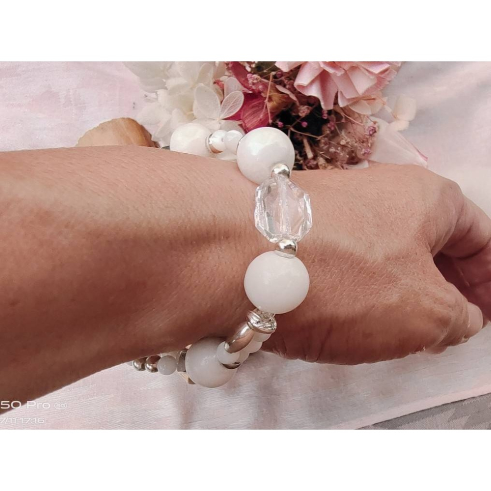 【好圓滿】滿願珍寶/龍宮舍利 硨磲珠 水晶 純銀飾品-細節圖5