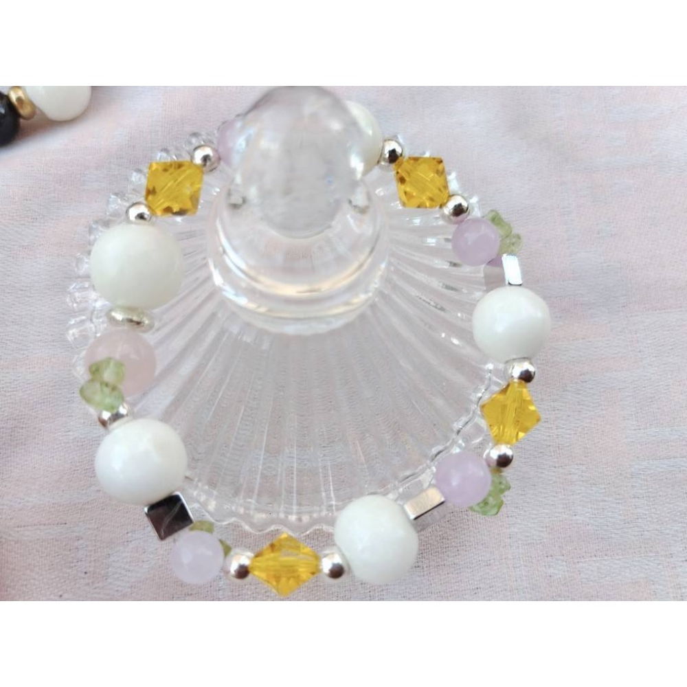 【好豐盛】豐盛果園/龍宮舍利 橄欖石 水晶 糖果瑪瑙 純銀配件-細節圖3