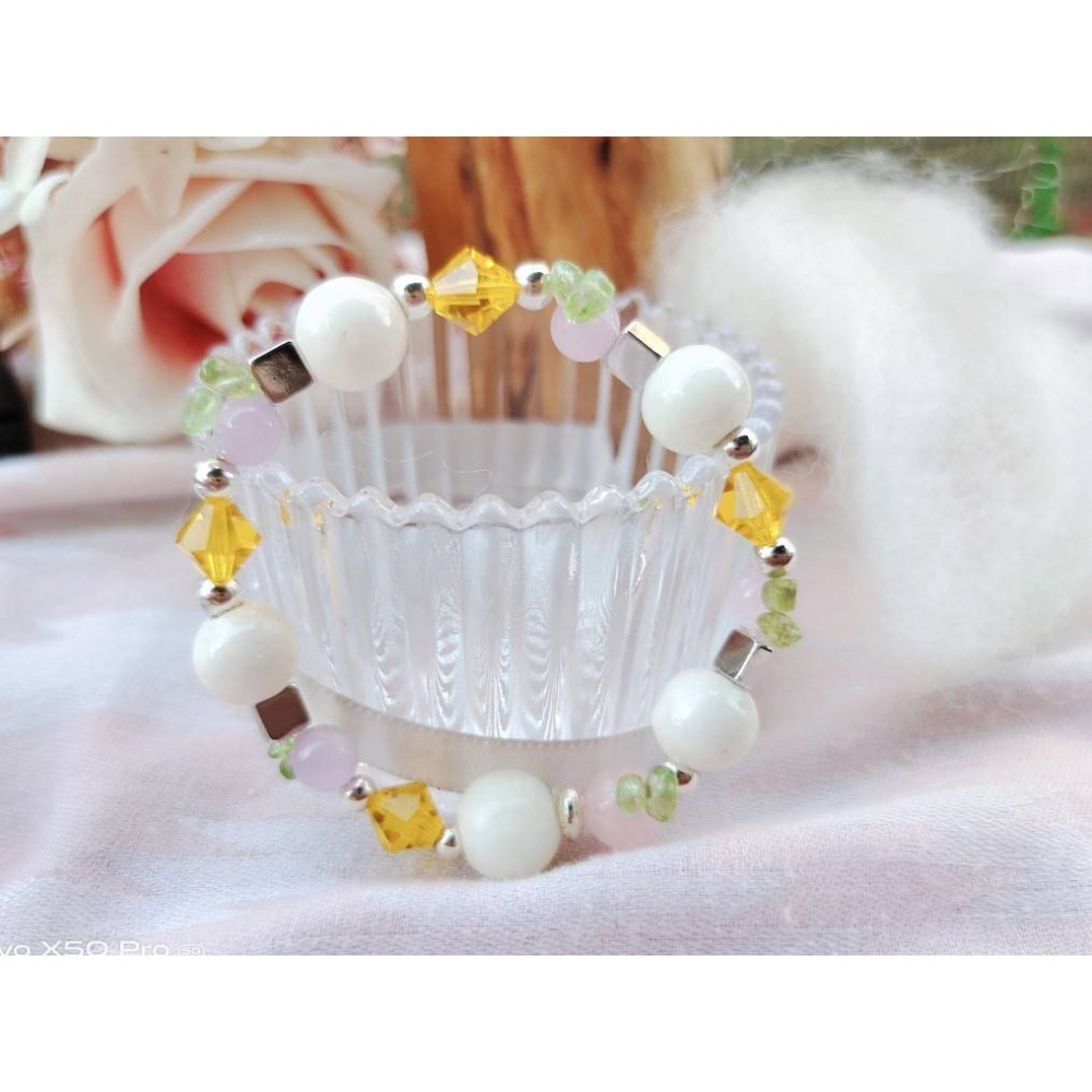 【好豐盛】豐盛果園/龍宮舍利 橄欖石 水晶 糖果瑪瑙 純銀配件-細節圖5