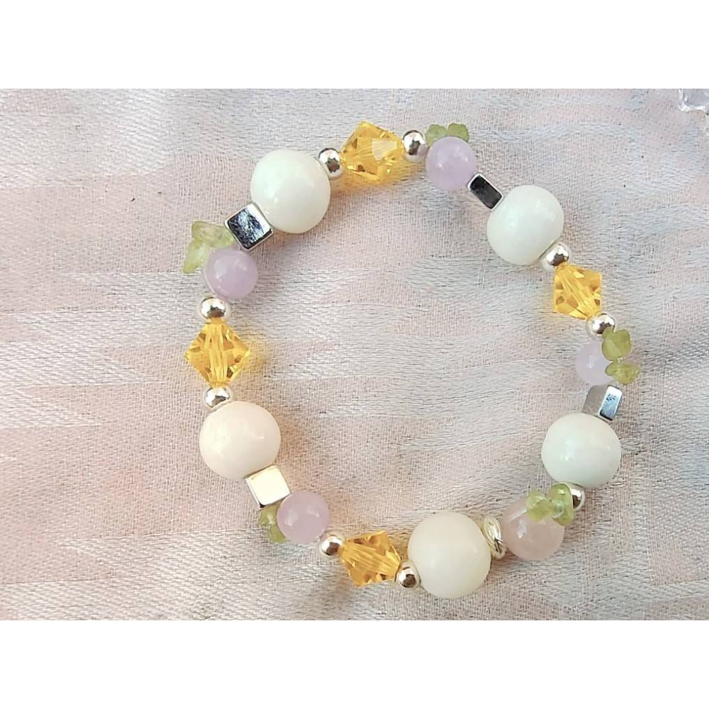 【好豐盛】豐盛果園/龍宮舍利 橄欖石 水晶 糖果瑪瑙 純銀配件-細節圖6