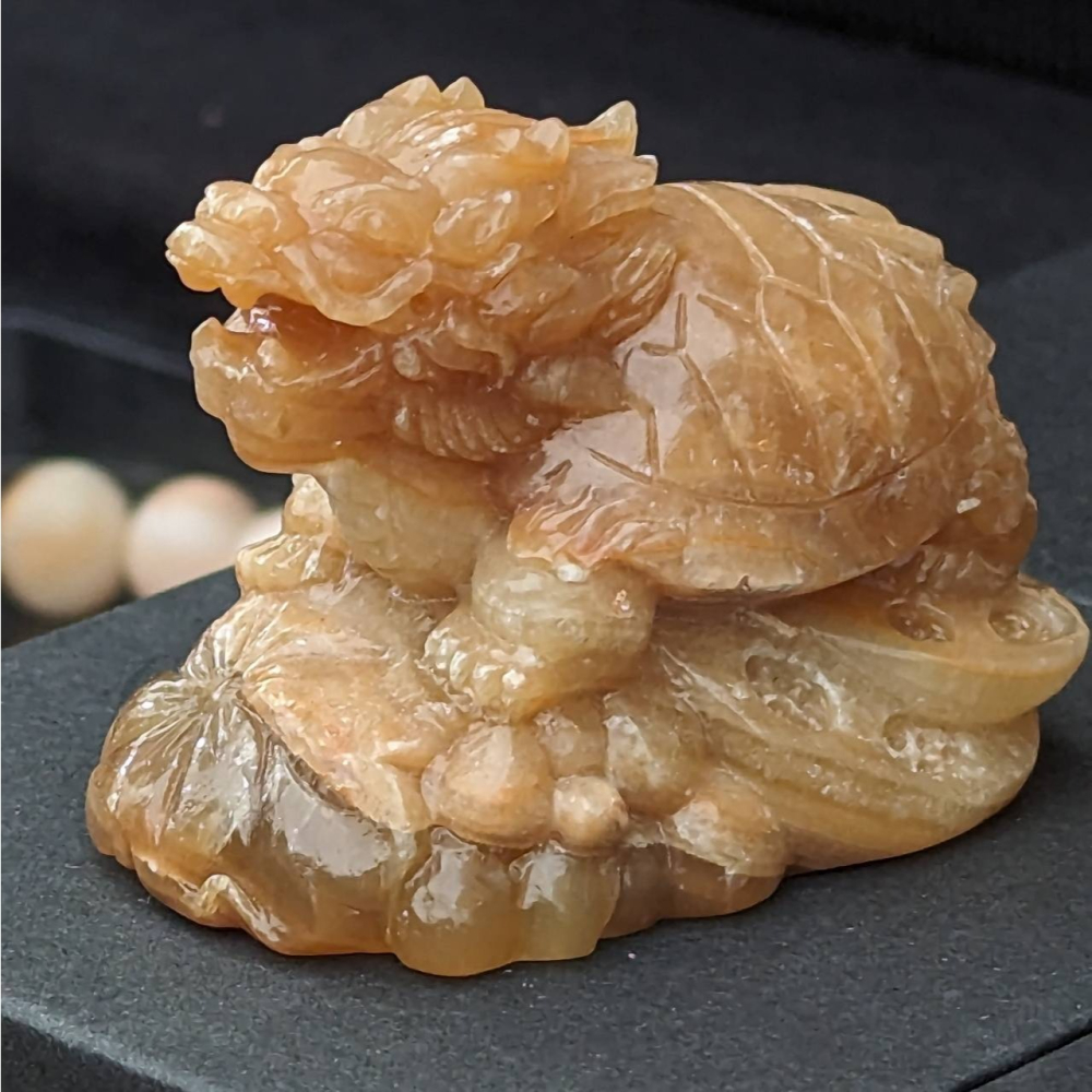 【運好氣】龍宮舍利龍龜 能量礦石 招財 守財 旺財 防小人 貴人運-細節圖3