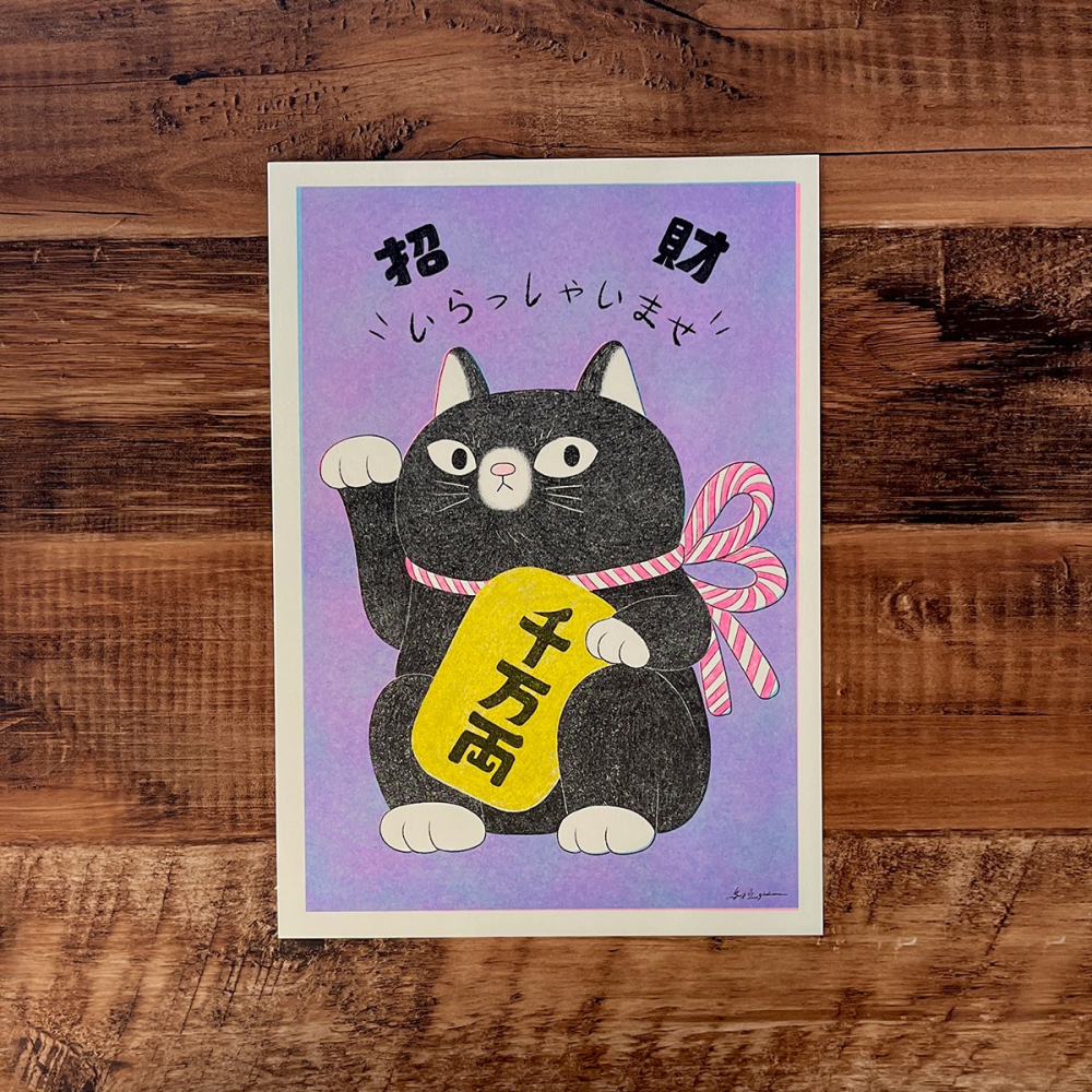 A4招財貓海報(有底色)-細節圖7