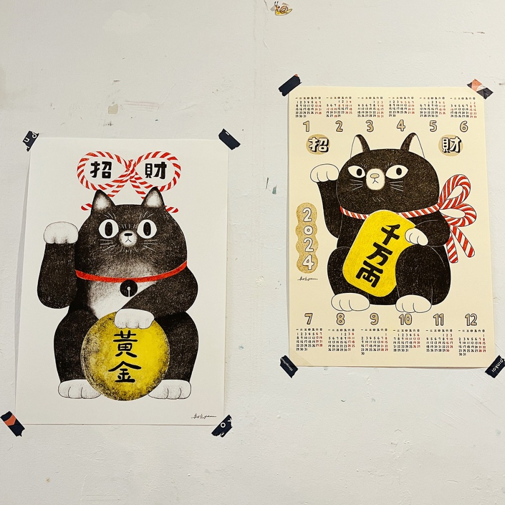 2022招財貓 / A3海報-細節圖2