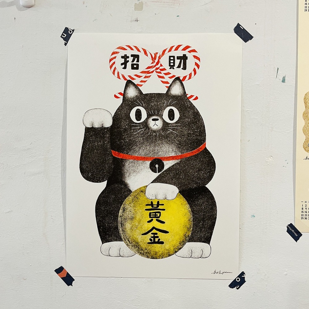 2022招財貓 / A3海報-細節圖3